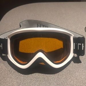SMITH white ski goggles
